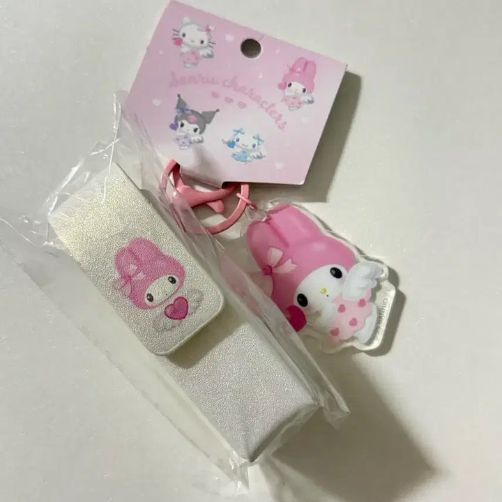 [BUNJANG] Sanrio My Melody Yumemiru Lip Case Keychain / 마이멜로디 유메미루 립케이스 키링