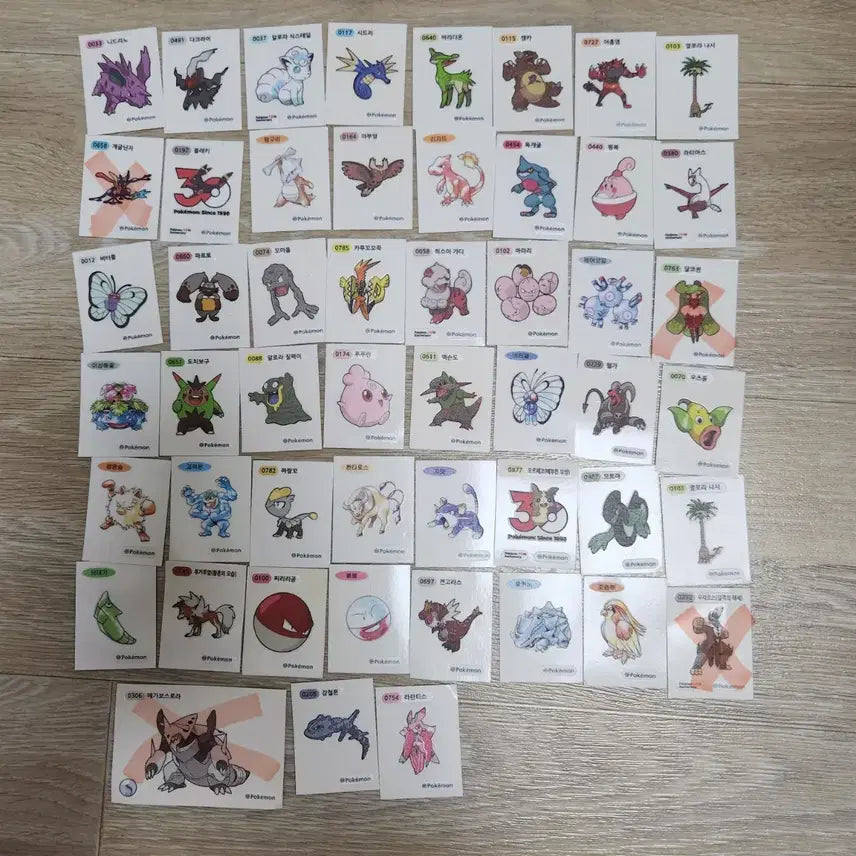 [BUNJANG] Pokemon 30th Anniversary Stickers / 포켓몬 띠부씰 30주년 판매