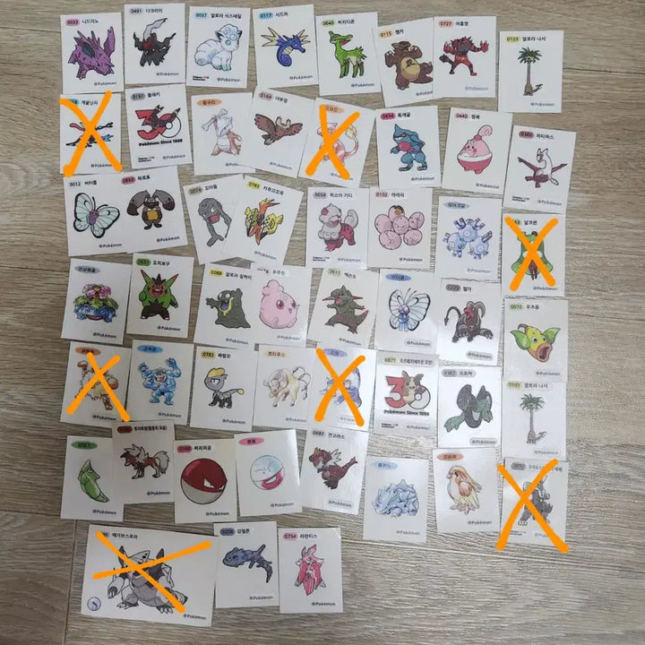 [BUNJANG] Pokemon 30th Anniversary Stickers / 포켓몬 띠부씰 30주년 판매