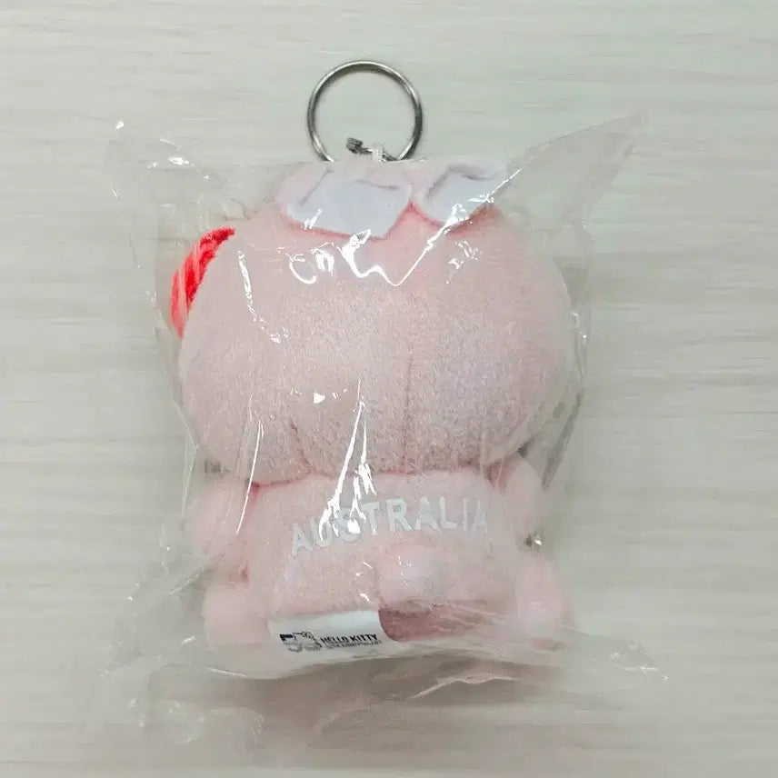 [BUNJANG] Sanrio Hello Kitty 50th Anniversary Australia Exclusive Kangaroo Mascot Keychain / 산리오 헬로키티 50주년 호주 한정 캥거루 키티 인형 마스코트 키링