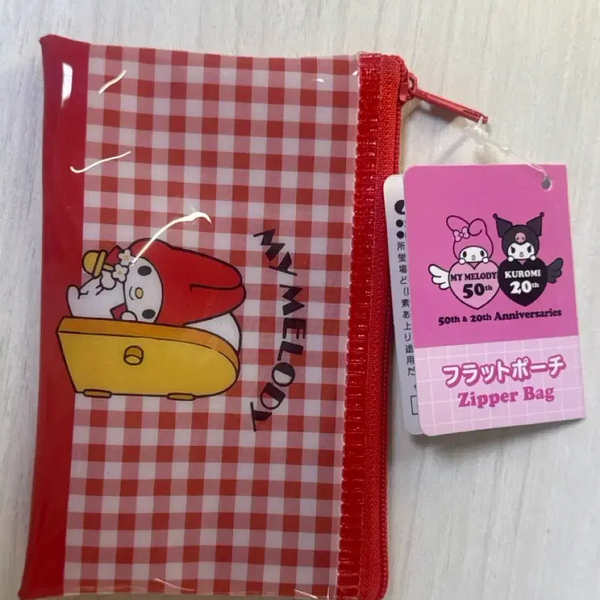 [BUNJANG] My Melody &amp; Kuromi 50th/20th Anniversary Pouch / 마이멜로디 쿠로미 50주년 20주년 기념 파우치(마멜파우치)