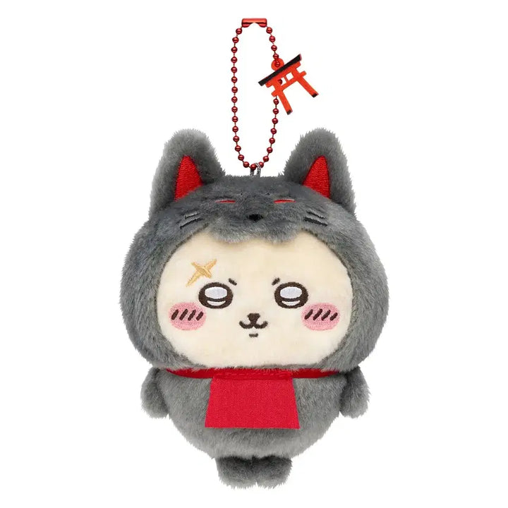 [BUNJANG] Chiikawa Moggumoguhonpo Fushimi Inari Fox Mascot Keychain / 랏코) 치이카와 모구모구혼포 후시미이나리 여우 마스코트 키링
