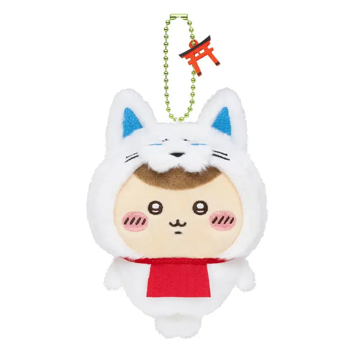 [BUNJANG] Chiikawa Mogumoguhonpo Fushimi Inari Fox Mascot Keychain (Kurimanju) / 쿠리만쥬) 치이카와 모구모구혼포 후시미이나리 여우 마스코트 키링