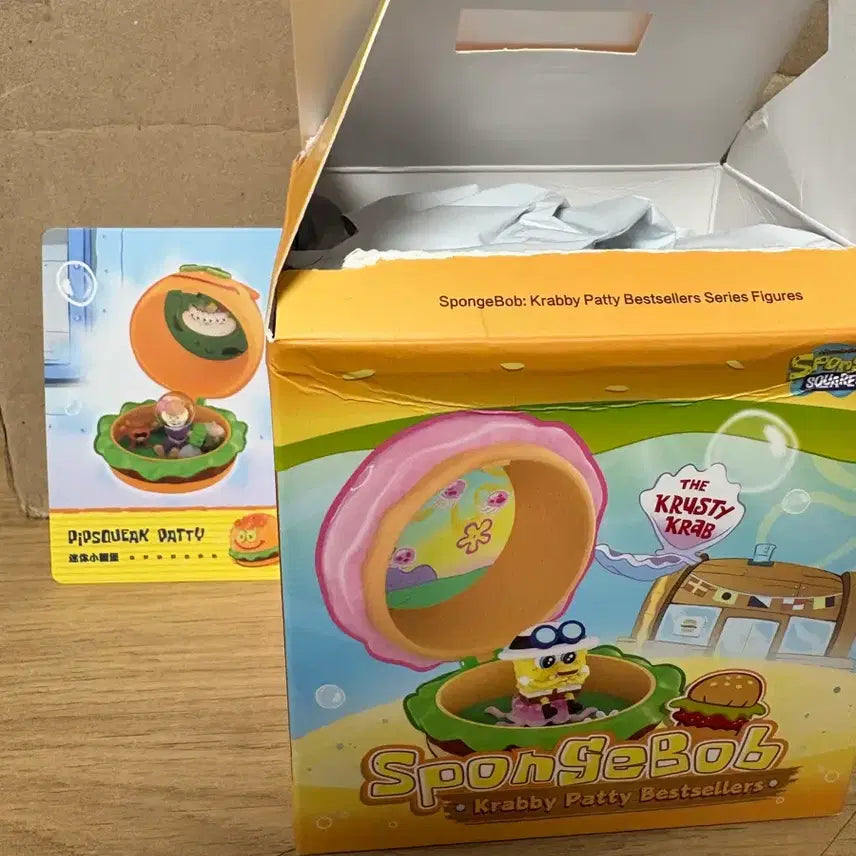 [BUNJANG] SpongeBob SquarePants Krabby Patty Figurines (SpongeBob, Sandy) / 스폰지밥 게살버거 다람이 버거