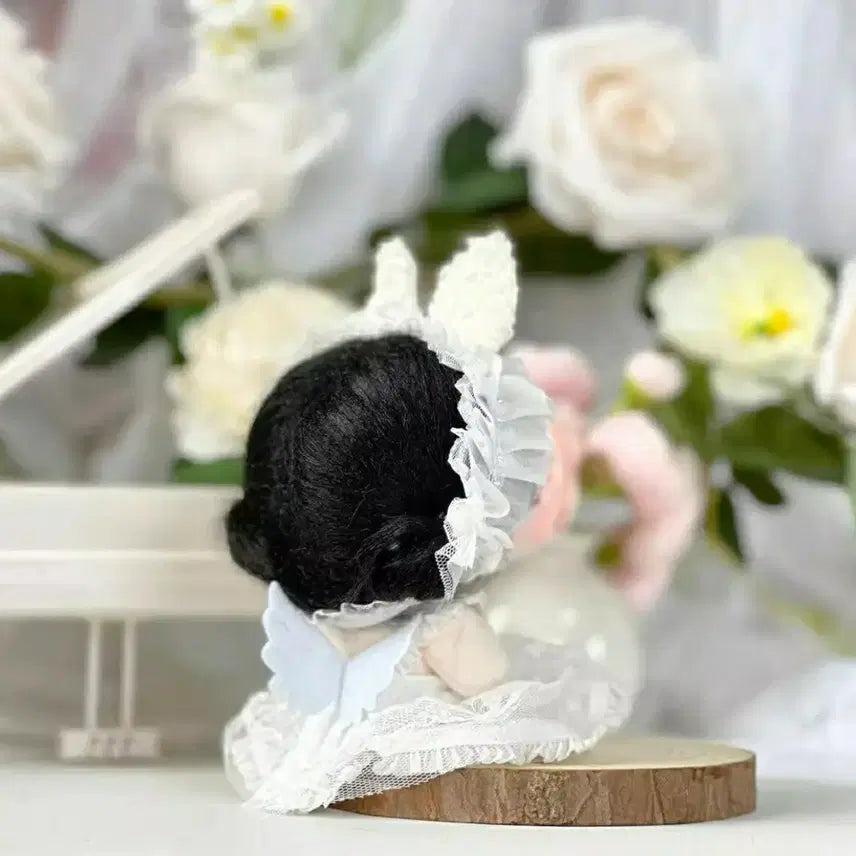 [BUNJANG] 10cm Doll Clothes Dot Rabbit Angel Dress / 새상품) 도트 레빗 엔젤 드레스 10cm 인형옷