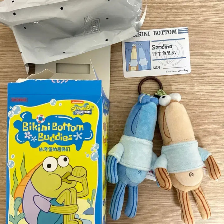 [BUNJANG] Pop Mart SpongeBob Bikini Bottom Secret Sardine Bros Blind Box / 팝마트 스폰지밥 비키니시티 시크릿 정어리형제들