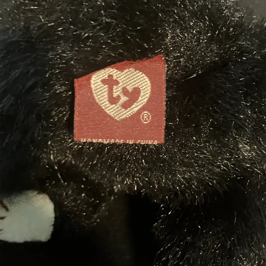 [BUNJANG] Vintage Ty Beanie Babies Black Cat Plush (1993) / [빈티지] Ty 비니 베이비 블랙 캣 인형 (1993년)