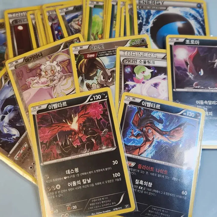 [BUNJANG] Pokemon TCG Ancient Cards XY Set (31 Cards) featuring Yveltal, Raichu, Lugia, and Magearna / 포켓몬카드 고대카드 xy 31장 이벨타르 라이츄 루가와 마기아나 등