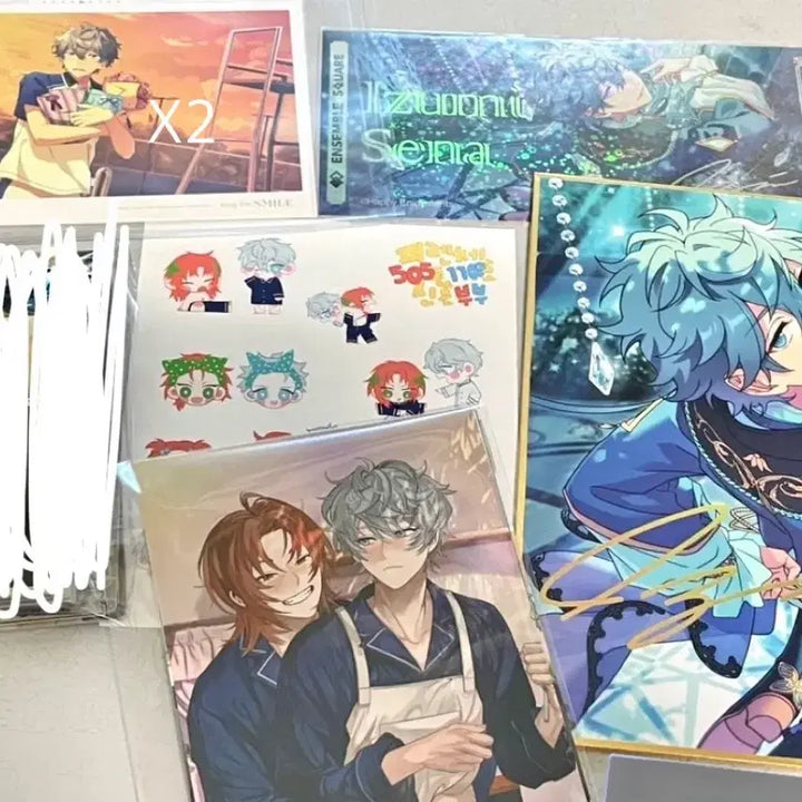 [BUNJANG] Ensemble Stars Sena Izumi and 2nd CP Paper Goods Bundle / 앙스타 세나 이즈미+2차 cp 위주 지류 굿즈