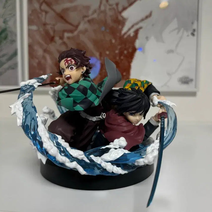 [BUNJANG] Demon Slayer Aniplex A Prize Tanjiro &amp; Giyu Figure (Opened) / 귀멸의칼날 애니플렉스 a상 탄지로 기유 개봉품 팝니다