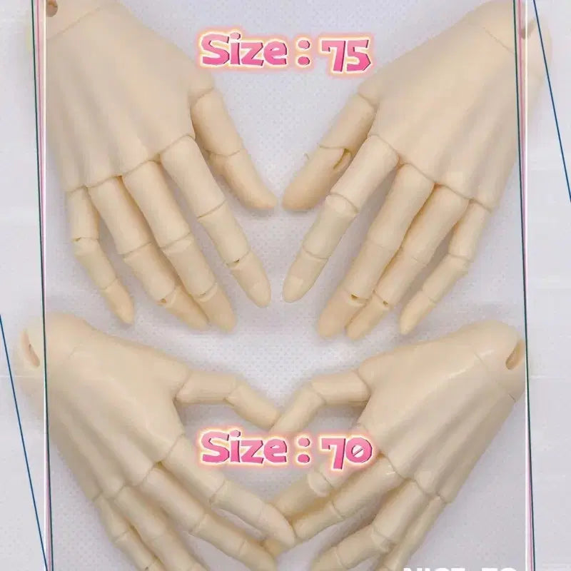 [BUNJANG] UFDoll 70 Size Ball-Jointed Doll Body Compatible White Jointed Hands / 구관인형 bjd 70 바디 호환 ufdoll  미백 관절손