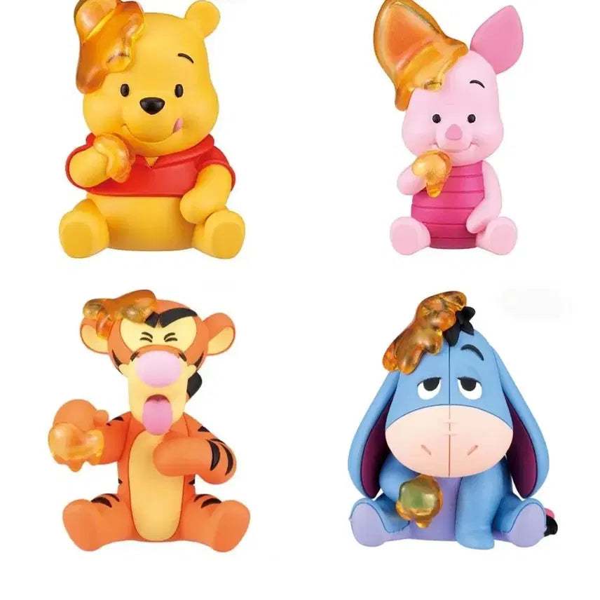 [BUNJANG] Disney Winnie the Pooh Honey Jelly Figure Set of 4 / 디즈니 위니더푸 푸 허니젤리 피규어 4종세트