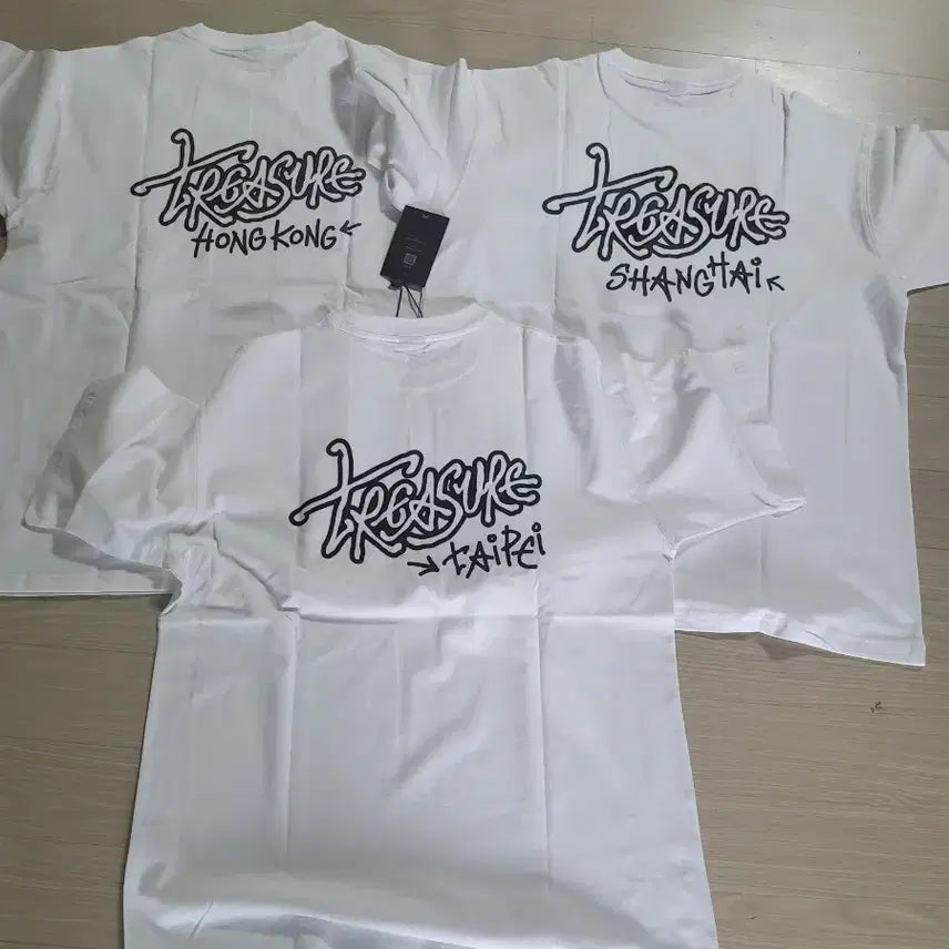 [BUNJANG] TREASURE Shanghai Taipei Hong Kong Edition Short Sleeve T-Shirt / 트레져 반팔 티셔츠 홍콩 상하이 타이베이 판매합니다