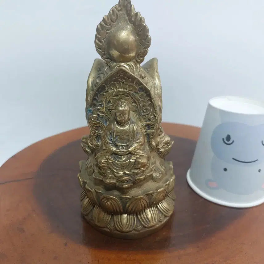 [BUNJANG] ManmulDang Three-Faced Triad Buddha Statue / 삼면 삼존 불상 - 불교. 석가모니. 만물당