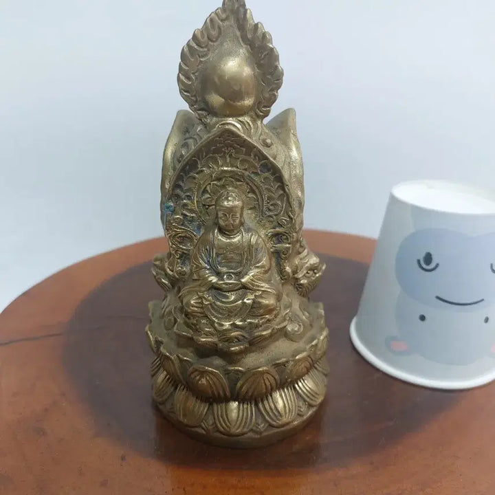 [BUNJANG] ManmulDang Three-Faced Triad Buddha Statue / 삼면 삼존 불상 - 불교. 석가모니. 만물당