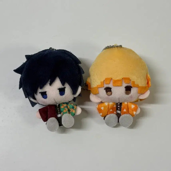 [BUNJANG] Demon Slayer Giyu Zenitsu Plush Set / 귀멸의 칼날 플러시 기유 젠이츠 2종 일괄