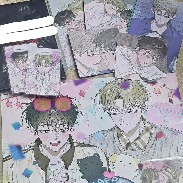 [BUNJANG] Kkotjiyeon Pond Flower Birth Postcard Bundle Set / 꽃이 지는 연못 꽃지연 모펀 일괄 엽서 생일 포카 코스터
