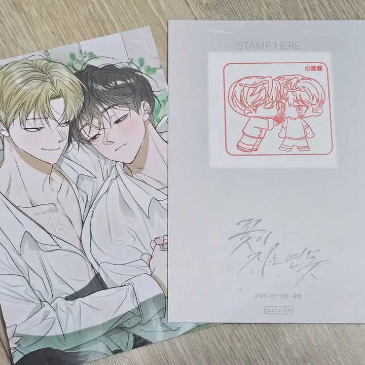 [BUNJANG] Kkotjiyeon Pond Flower Birth Postcard Bundle Set / 꽃이 지는 연못 꽃지연 모펀 일괄 엽서 생일 포카 코스터