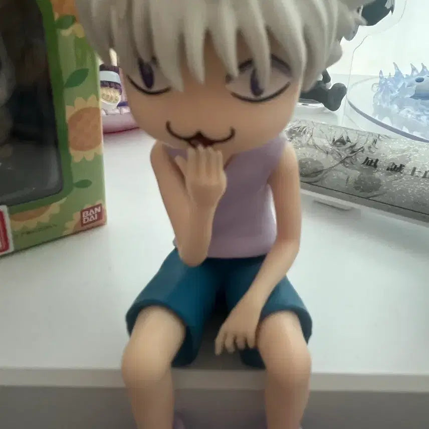 [BUNJANG] Hunter x Hunter Killua Cat Ear Noodle Stopper Figure / 헌터헌터 키르아 고양이 귀 누들스토퍼 피규어