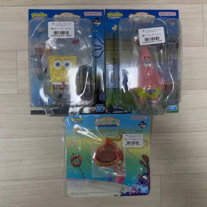 [BUNJANG] SpongeBob Ichiban Kuji C Prize D Prize SpongeBob Patrick Figure Set / 스폰지밥 제일복권 c상 d상 스폰지밥 뚱이 피규어 세트
