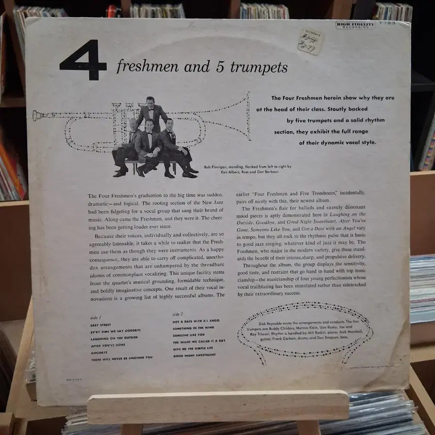 [BUNJANG] The Four Freshmen and Five Trumpets "Four Freshmen and Five Trumpets" Capitol Records LP / 희귀 4 프레시맨 앤 5 트럼펫 캐피톨 레코드 LP 할인
