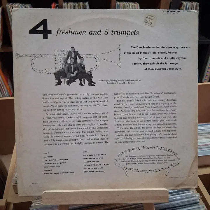 [BUNJANG] The Four Freshmen and Five Trumpets "Four Freshmen and Five Trumpets" Capitol Records LP / 희귀 4 프레시맨 앤 5 트럼펫 캐피톨 레코드 LP 할인