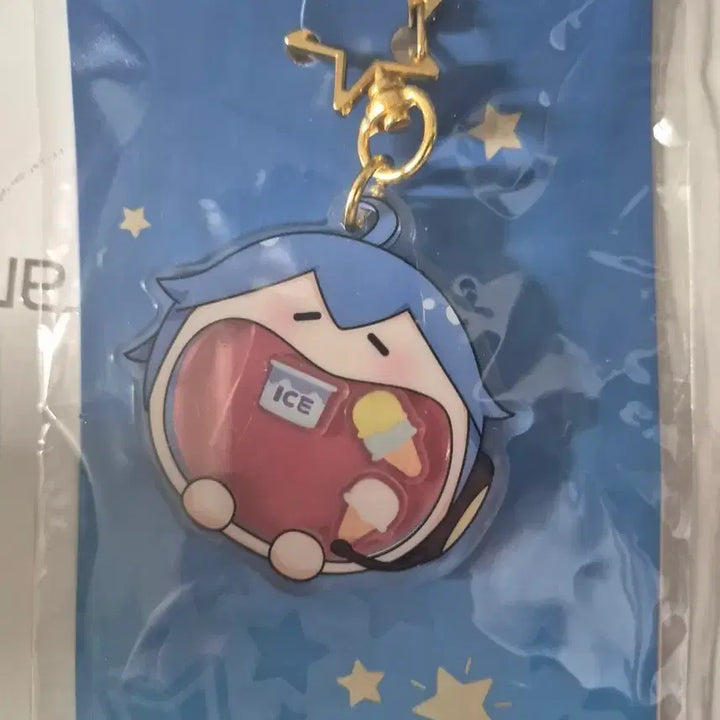 [BUNJANG] Vocaloid KAITO UWA Waang Acrylic Shaker Keychain (Sealed) / 보컬로이드 KAITO UWA 와앙 아크릴 쉐이커 키링 미개봉