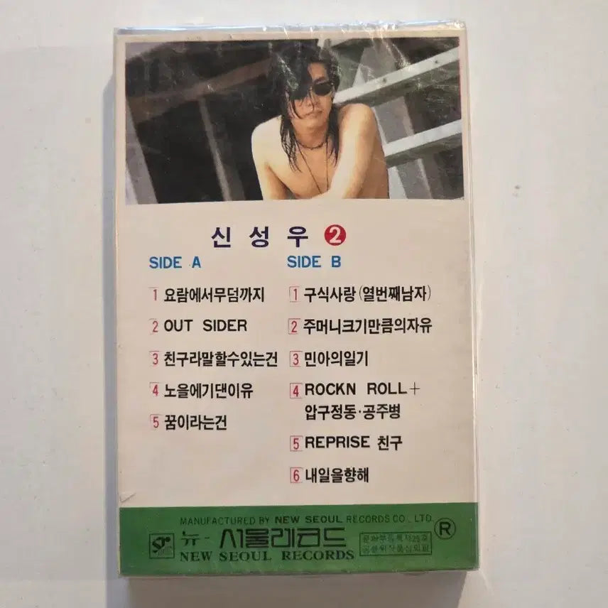 [BUNJANG] Shin Sung Woo 2nd Album Cradle to Grave Cassette Tape (Sealed) / 신성우 2집 요람에서 무덤까지 카세트테이프 / 미개봉