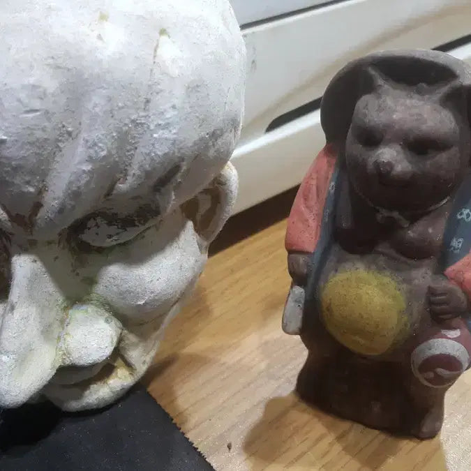 [BUNJANG] Vintage Ceramic Figurines Bundle Set (4 Items) / 오래된 도자기 인형 4점 일괄