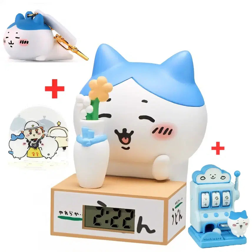 [BUNJANG] Cheekawa Hachiware Clock Gacha 3rd Edition + Secret Keychain + Diorama Set / 먼작귀 치이카와 하치와레 슬롯머신set