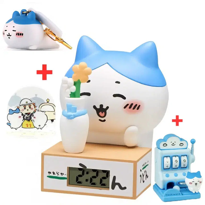 [BUNJANG] Cheekawa Hachiware Clock Gacha 3rd Edition + Secret Keychain + Diorama Set / 먼작귀 치이카와 하치와레 슬롯머신set
