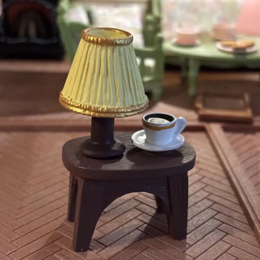 [BUNJANG] Miniature Teacup and Desk Lamp Set / 미니어처 소품 찻잔 탁상 스탠드 세트