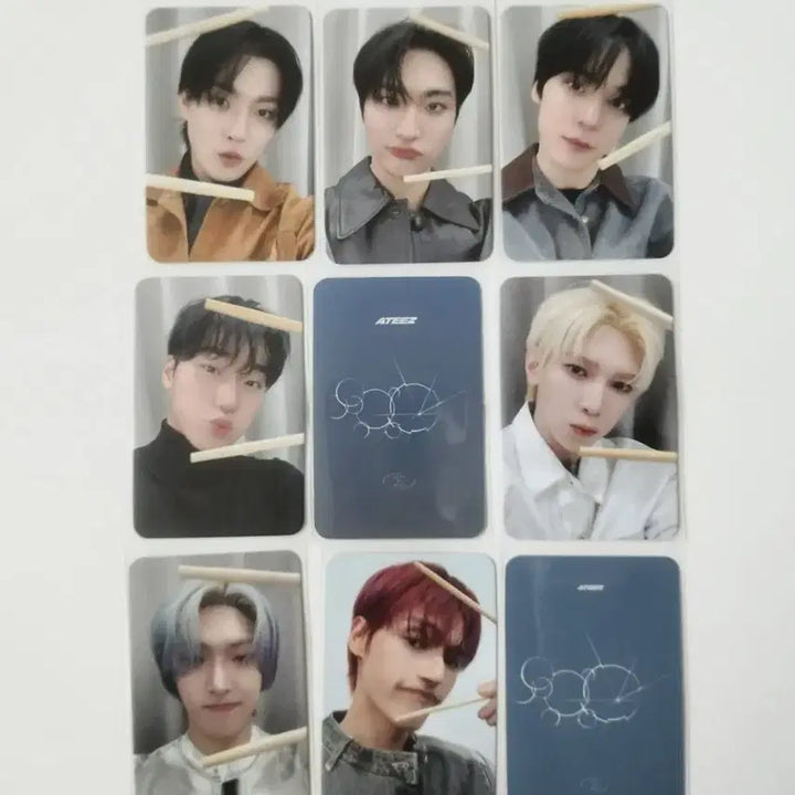 [BUNJANG] ATEEZ DEAR MY MUSE Golden Hour: Part.4 Cheese Unit Set Photocard Bundle / 에이티즈 디마뮤 치즈 유닛포함 9장 세트