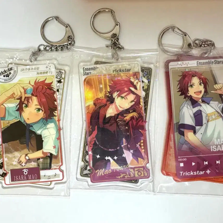 [BUNJANG] Ensemble Stars! Ritsu Isara Double-Sided Acrylic Keyring (Sets 1-3) / 앙스타 이사라 마오 중스타 양면 아크릴 키링 1~3탄