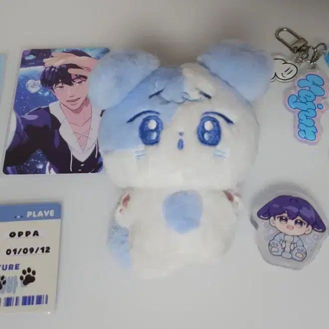 [BUNJANG] PLAVE Yejun Bundle Set Official Doll, Official Acrylic Charm, Unofficial Acrylic Standee, Acrylic Keyring / [일괄] 플레이브 예준 인형 오빠독 오빠멍 아크릴 코롯토 삼왜 키링