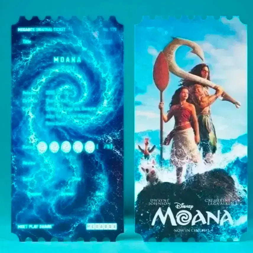 [BUNJANG] Moana Original Ticket (OT) Megabox Exclusive / 모아나 오리지널티켓 오티 OT 메가박스 굿즈 특전
