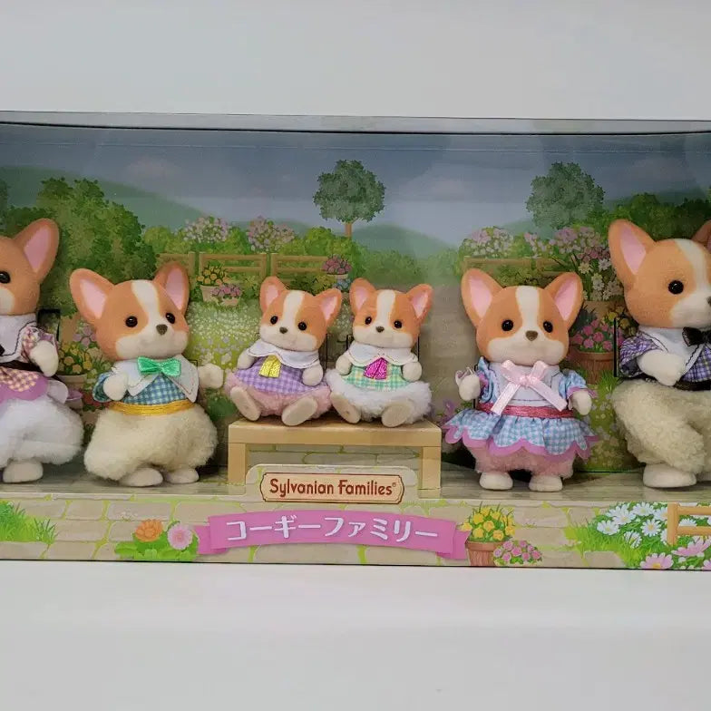 [BUNJANG] Sylvanian Families New Welsh Corgi Family Set Bundle / 미개봉)실바니안 신상 웰시코기 대가족 세트 일괄