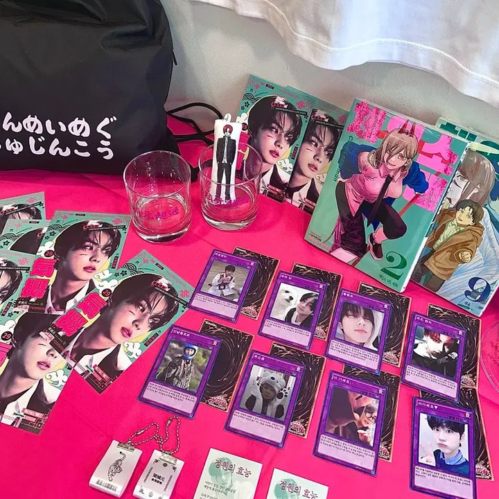 [BUNJANG] Enhypen Jungwon Dakimakura Keyring + POB (Special Event Benefit) / 엔하이픈 양정원 생카 특전 양도 포카 인형 콘서트