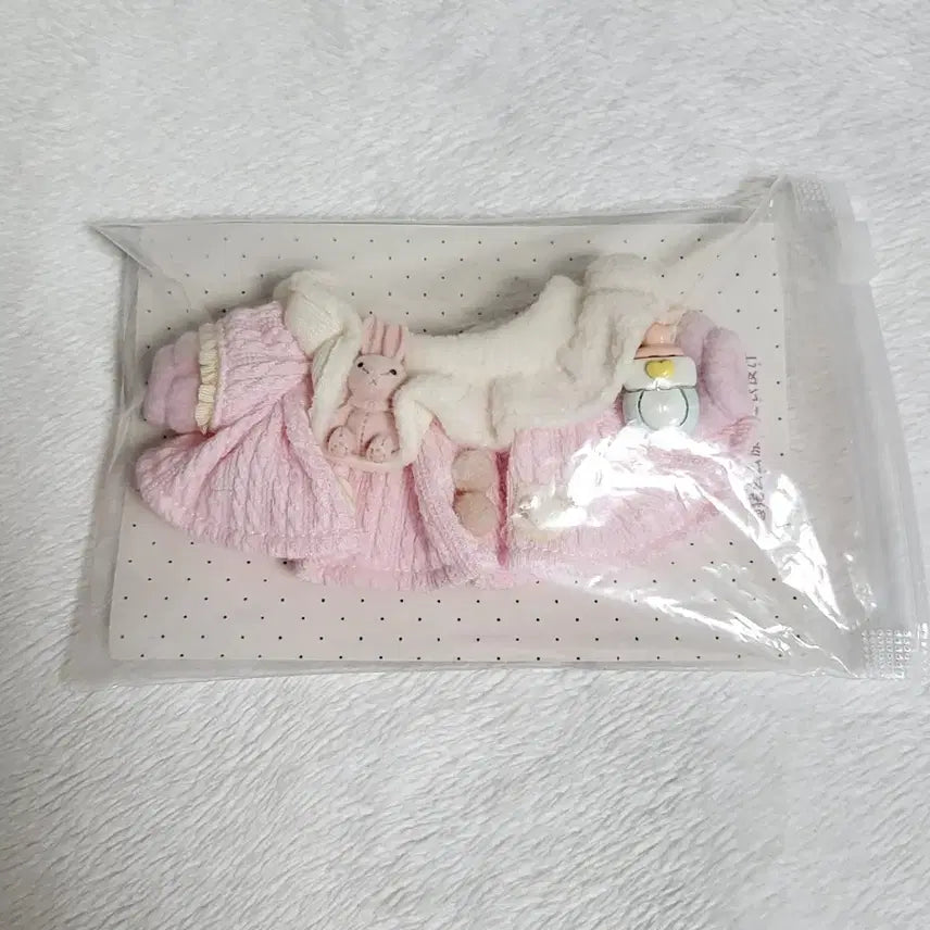 [BUNJANG] 10cm Doll Clothes Soft Cheese Pink Blue Unattributed Dress / 10cm인형옷 소프트치즈 핑크 블루 무속성 원피스