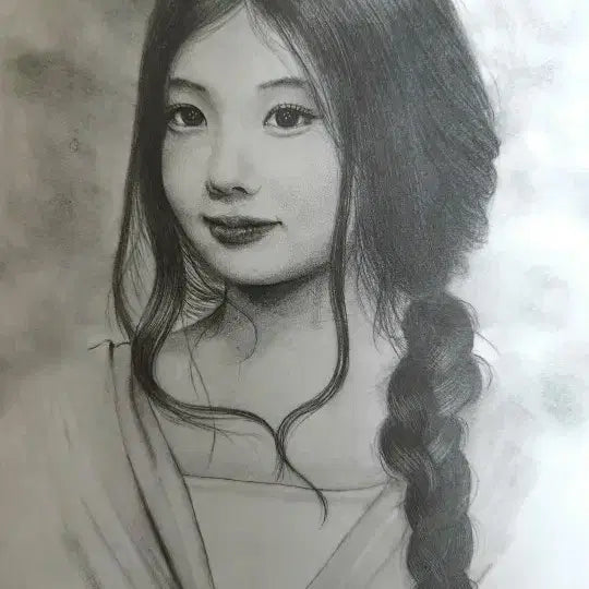 [BUNJANG] Figurative Drawing Portrait Pen Illustration / 인물화 펜화 초상화 그림