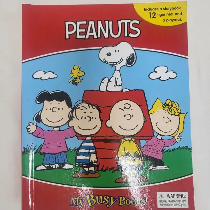 [BUNJANG] Peanuts Snoopy My Busy Books with Figure and Playmat / 스누피 PENUTS My Busy Books 피규어, 플레이매트 포함