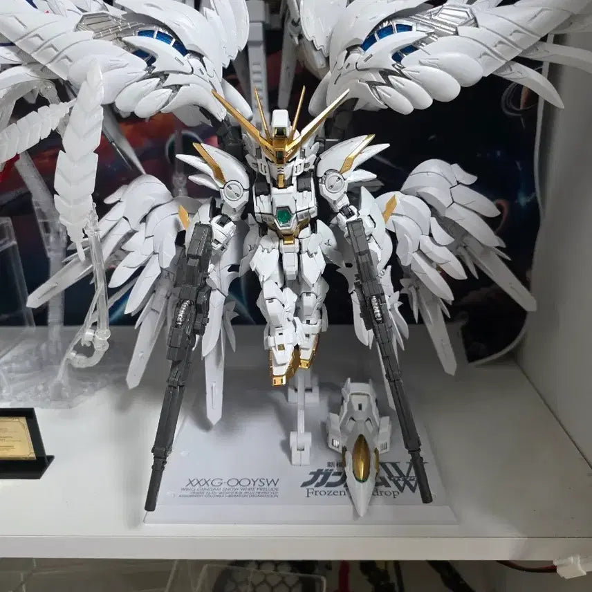 [BUNJANG] MGSD Wing Zero Custom Snow White Prelude &amp; Zwerg Assemblage Model Kit / 중국제 MGSD 윙 스노우 화이트 프렐류드 + 츠베르크 가조립 팝니다.