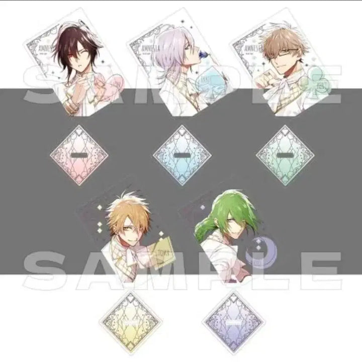 [BUNJANG] AMNESIA LATER×CROWD Acrylic Stand Set (5 Types) / AMNESIA 암네시아 아크릴 스탠드 5종 세트