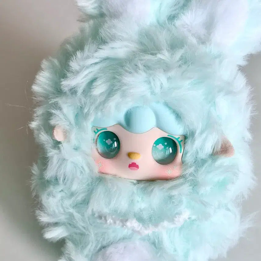 [BUNJANG] Babies 3 Yuki Hopping Bunny "Jjenggeut Ear" Light Blue Charm / 베이비쓰리 유키 호핑버니 _쫑긋귀 연하늘