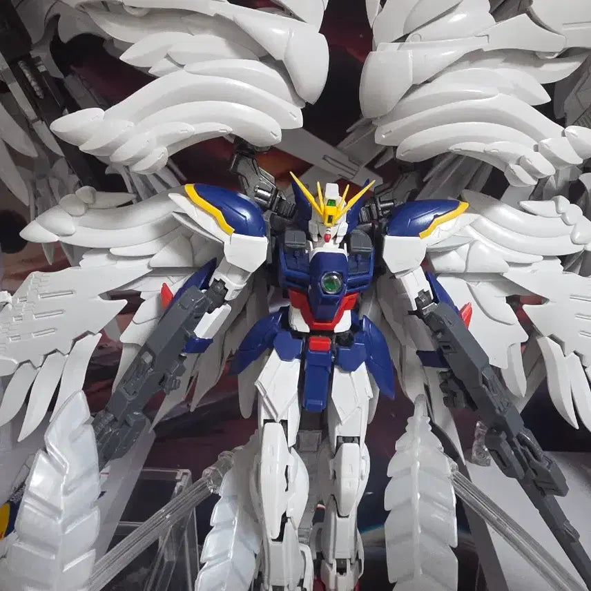 [BUNJANG] Bandai RG Wing Zero Custom + Wing Gundam Set / 반다이 RG 윙제로 커스텀 + 윙 날개  가조립 팝니다.