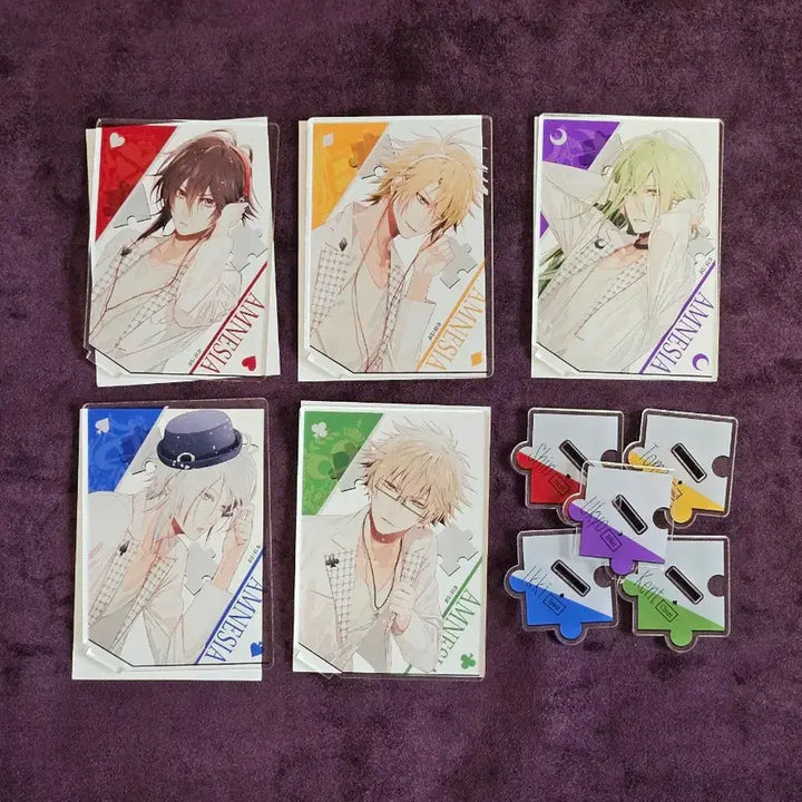 [BUNJANG] Amnesia Valentine Fair Ver. Acrylic Stand Full Set / AMNESIA 암네시아 아크릴 스탠드 5종 세트