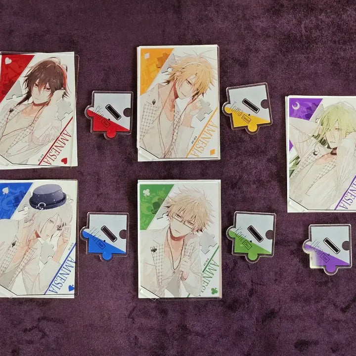 [BUNJANG] Amnesia Valentine Fair Ver. Acrylic Stand Full Set / AMNESIA 암네시아 아크릴 스탠드 5종 세트