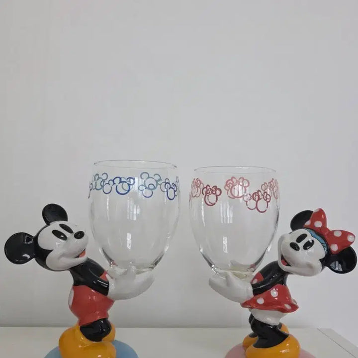 [BUNJANG] Disney Mickey Mouse &amp; Minnie Mouse Wine Glasses Set / 디즈니 미키마우스, 미니마우스 와인잔