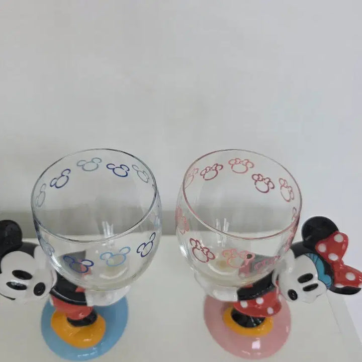 [BUNJANG] Disney Mickey Mouse &amp; Minnie Mouse Wine Glasses Set / 디즈니 미키마우스, 미니마우스 와인잔