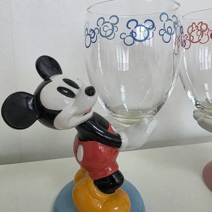 [BUNJANG] Disney Mickey Mouse &amp; Minnie Mouse Wine Glasses Set / 디즈니 미키마우스, 미니마우스 와인잔